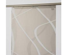 Deko Trends Wave 8499 01 078 - Tenda a Pannello con Carrello in Alluminio e Asta, Colore: Grigio