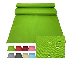 Jemidi - Runner da tavola per esterni, 50 x 150 cm, impermeabile, colore verde