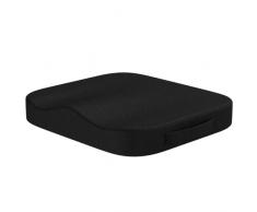 bonmedico Cuscino Antidecubito - Cuscino Ortopedico Posturale per Casa, Ufficio e Auto - Rialzo per Sedia Ergonomico in Memory Foam - Supporto Lombar