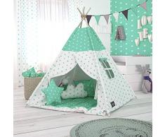 Elfique New Tipi INDIANERZELT SPIELZELT DOPPELT Coperta Imbottita (Tenda con soffitto)