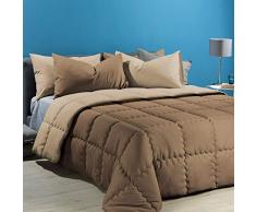 Caleffi Modern Trapunta, Microfibra, Tortora, Matrimoniale