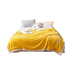 CDML Coperte Pile Coperta di Flanella Spessa Calda di Agnello Cashmere Coperta Invernale Doppia trapuntino Singolo -1,5x2,0 m