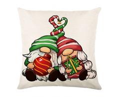 C-LARSS Federa per cuscino antipolvere, traspirante, decorazione natalizia per la vita quotidiana A