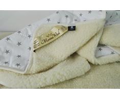 2in1 ! COPERTA 75 x 100 cmIN LANA MERINO, LANA Merino Piumone regalo perfetto ! PRODOTTO NATURALE WOOLMARKED