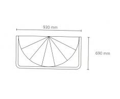 Kleine Wolke 0382100000 - Supporto a raggiera e Tenda per Doccia Spider, Colore: Bianco