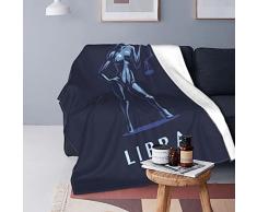 Libra - Coperta antica, anti-pelucco, in flanella ultra morbida, per neonati, ragazze, ragazze, bambini e bambini, leggera e accogliente, in microfibra, per divano letto, 150 x 130 cm