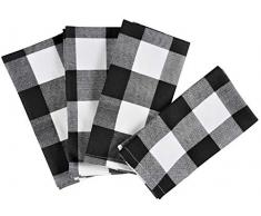 Tovaglioli di stoffa 100% cotone di Crabtree Collection Deluxe per la sala da pranzo e larredamento della cucina (Set di 4 - 48x48_cm)
