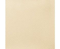 DESHOME Bufalo 5 metri - Tessuto al Metro Similpelle Idrorepellente anti screpolatura Stoffa Ecopelle h 140 cm per divani, sedute, tappezzeria (Burro)