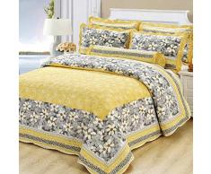 Copriletto Matrimoniale Cotone Trapuntato， Copriletti Eleganti Patchwork Coperte Letto Federa Matrimoniali Coperta Di Cotone Stampa Trapunta， Matrimoniale,HH-230X250CM