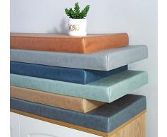 Cuscino impermeabile per divano lungo in pelle con cerniera, morbido e rettangolare, grande cuscino da giardino per 2/3 posti, per esterni in schiuma per mobili da cortile