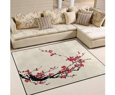 Alta qualità Giappone Giapponese stile vintage non di slittamento coperta di zona for il salone da pranzo Camera da letto Cucina, tradizionale Fiore Sakura Cherry Blossom Nursery Tappeto Pavimento Moq