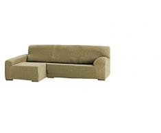 Teide - Copridivano scudo per penisola a destra con vista frontale, Lunghezza 240 cm, Colore Beige