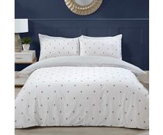 Sleepdown Bumble Bee - Set di biancheria da letto reversibile con federa per letto singolo (135 cm x 200 cm)