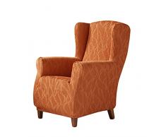 Zebra Textil - ALEXIA - Copripoltrona con Orecchie Elasticizzate, Colore Arancione