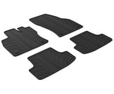 Gledring 649 set Tappeto di gomma t-roc 12/2017- (tprofil 4-pièces + Clip di montaggio), Black