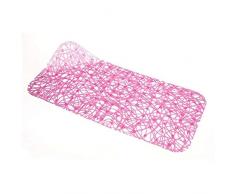 TAPPETO ANTISCIVOLO VASCA LUX CRISTALL Tappetino Rettangolare 72x36 PVC Ventose