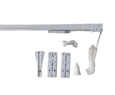 Bastone per tenda estensibile scorritenda corda alluminio 120x210 cm ap.centrale