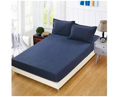 YOUCAI Lenzuolo con Angoli Proteggi Materasso Copri Materassi Vari Colori E Taglie Letto Singolo,Matrimoniale Coprimaterasso Antipolvere Marina Militare Federa x2