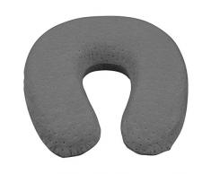 Petex 44490018 cuscino cilindrico, Velluto, ca. 29 x 28 cm, colore: grigio