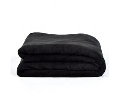 Pink Papaya Snug Me Coral, Seastar Edition, Coperta da divano XXL 150 x 200 cm in pile coral, coperta di pile in colore: nero, coperta in microfibra...