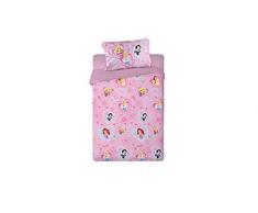 Disney Princess Parure Lenzuolo+Federa 1 Piazza Microfibra rosa