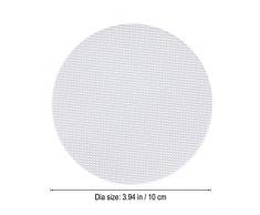 BESTOMZ Adesivi vasca antiscivolo rotondo di sicurezza doccia e bagno in Bianco 10PCS