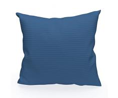 Soleil dOcre Leo - Federa per cuscino Léo, 40 x 40 cm, in poliestere, 40 x 40 cm, colore: Blu