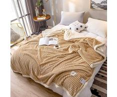 CDML Coperte Pile Coperta di Flanella Spessa Calda di Agnello Cashmere Coperta Invernale Doppia trapuntino Singolo -2,0x2,3m