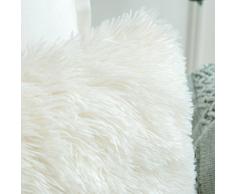 MIULEE Cuscini Divano Decorativo Fodere Cuscini Lussuoso Arredo Casa per Divano Letto18 X18 Pollici 45 X 45 cm Beige Set of 2