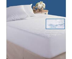 Coprimaterasso impermeabile Trapuntato - Antiacaro - Traspirante - Morbidissimo (Matrimoniale 170x200)