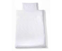 Easy Baby 414-00 - Lenzuola per lettino in cotone, 100 x 135 cm, colore: Bianco