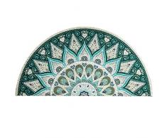 Zerbino porta dingresso Antiscivolo Porta Mezzaluna PVC 40x80cm Tappeti Ingresso Casa Esterno Lavabile per Ingresso Esterno Verde Scuro