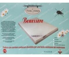 Coprimaterasso ANTIACARO Con cerniera singolo 1 Piazze traversa puro cotone AMICOR