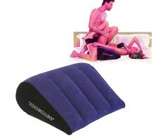 Blu scuro, cuscino gonfiabile, cuscino multifunzionale, facile da trasportare, ammortizzatore posteriore, yoga assist