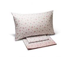 Caleffi 1002299 Cotone Beautiful Completo Lenzuola per Piazza e Mezza Letto, Fuxia (19494)