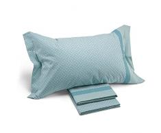 Caleffi - Completo-lenzuola Boston Geometrico Matrimoniale Avio