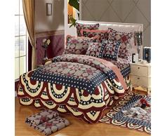 SXSGSM 3 Pezzi copriletto con 2 federe copriletto in Cotone Trapuntato Trapuntato Biancheria da Letto copridivano 230X250 cm Coperta Patchwork Coperta Invernale The New