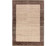 Nain Trading Indo Gabbeh - Tappeto orientale 199 x 136 cm, colore: Beige annodato a mano