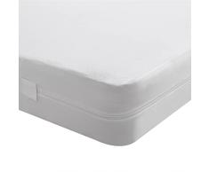Beedsooth Fodera Coprimaterasso Impermeabile con Cerniera, Antipolvere Antiacaro Proteggi Materasso Lavabile Fino a 20cm - 200x200cm, Bianca