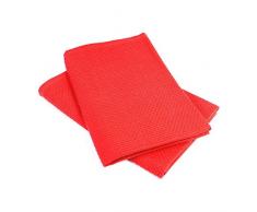 Set di 2 strofinacci da cucina 50 x 50 cm Nido d' ape PURE Kitchen Waffle – Rosso