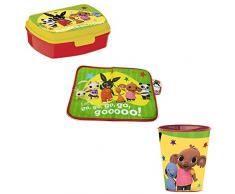 Set Bing Coniglietto Pranzo Colazione Tovaglietta allAmericana + Box Porta Merenda + Bicchiere in melanina