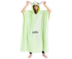 The Mandalorian Felpa Coperta con Cappuccio Donna Uomo Poncho Pile Indossabile Oversize Baby Yoda Gadget