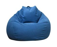 Ghopy Fodera per pouf a forma di pera (senza imbottitura). Fodera per pouf gigante a forma di pera per adulti e bambini in tessuto poltrona da salotto per interni ed esterni misura L (90 x 80 cm).