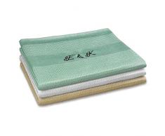 Strofinacci Cucina - Panni microfibra per la pulizia - set da 3 (55 cm x 36 cm)