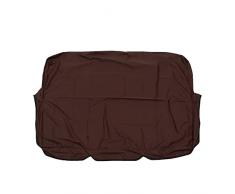 MUMIAO Copertura per dondolo da terrazza, federa di ricambio per sedia a dondolo a 3 posti, antipolvere, impermeabile, per uso esterno e interno