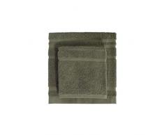 Zucchi Set Spugna 1 + 1 Basics Stripping - Asciugamano 60 x 110 cm + Ospite 40 x 60 cm - Asciugamani in 100% Spugna Jacquard di Puro Cotone (Verde - col. 75)