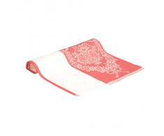 Vaitkute 216028 - Set di due asciugapiatti in misto lino Blume 50% lino e 50% cotone motivo floreale lavabile a 60º 47 x 70 cm colore: rosso