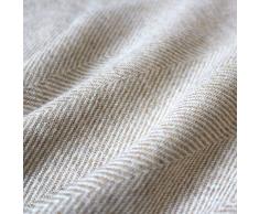 LORENZO CANA Morbidissima coperta in cashmere 100% elegante e di alta qualità, tessuta a mano, plaid da divano 96178