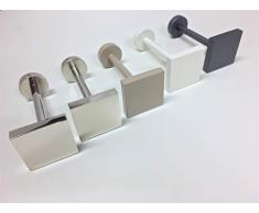 Fermatenda reggitenda fermatenda da Muro Gancio Tenda Ganci Parete Gancio per Tende fermatende a Muro raccogli Tenda Reggi Tenda ambrasse per Tende embrasse R300 (Acciaio Satinato, 16)