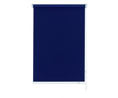 GARDINIA Tenda oscurante a rullo con catenella laterale, Installazione a parete, soffitto o nicchia, Opaca, Kit di montaggio incluso, Blu scuro, 122 x 180 cm (LxA)